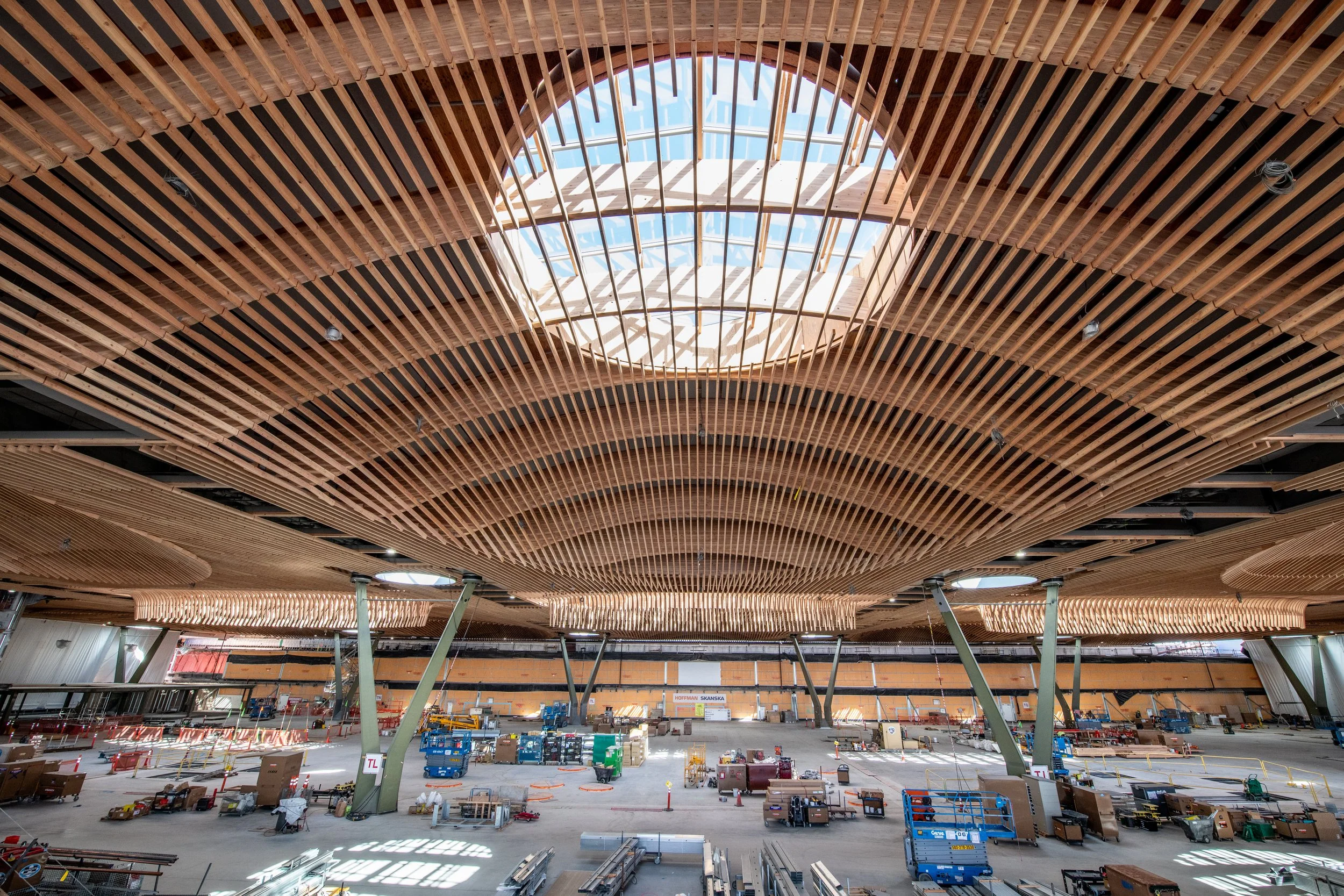 Building with Intentionally Sourced Wood on a Grand Scale
